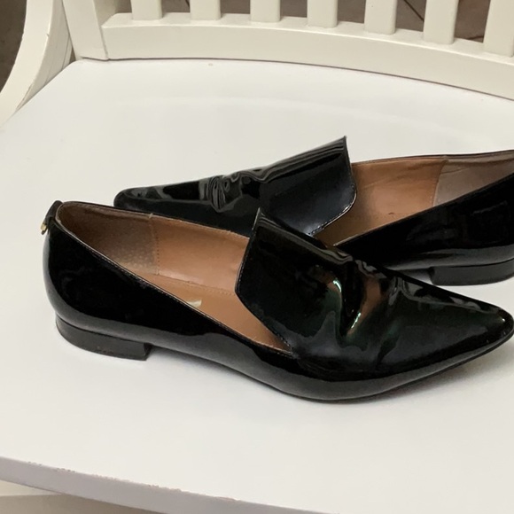 Calvin Klein Black Leather Loafers Flats - Picture 5 of 10